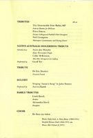 Peter Brock's Funeral Program - Page 9