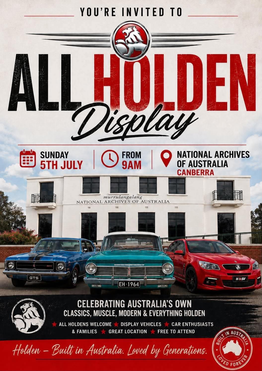 National Archives All Holden Display